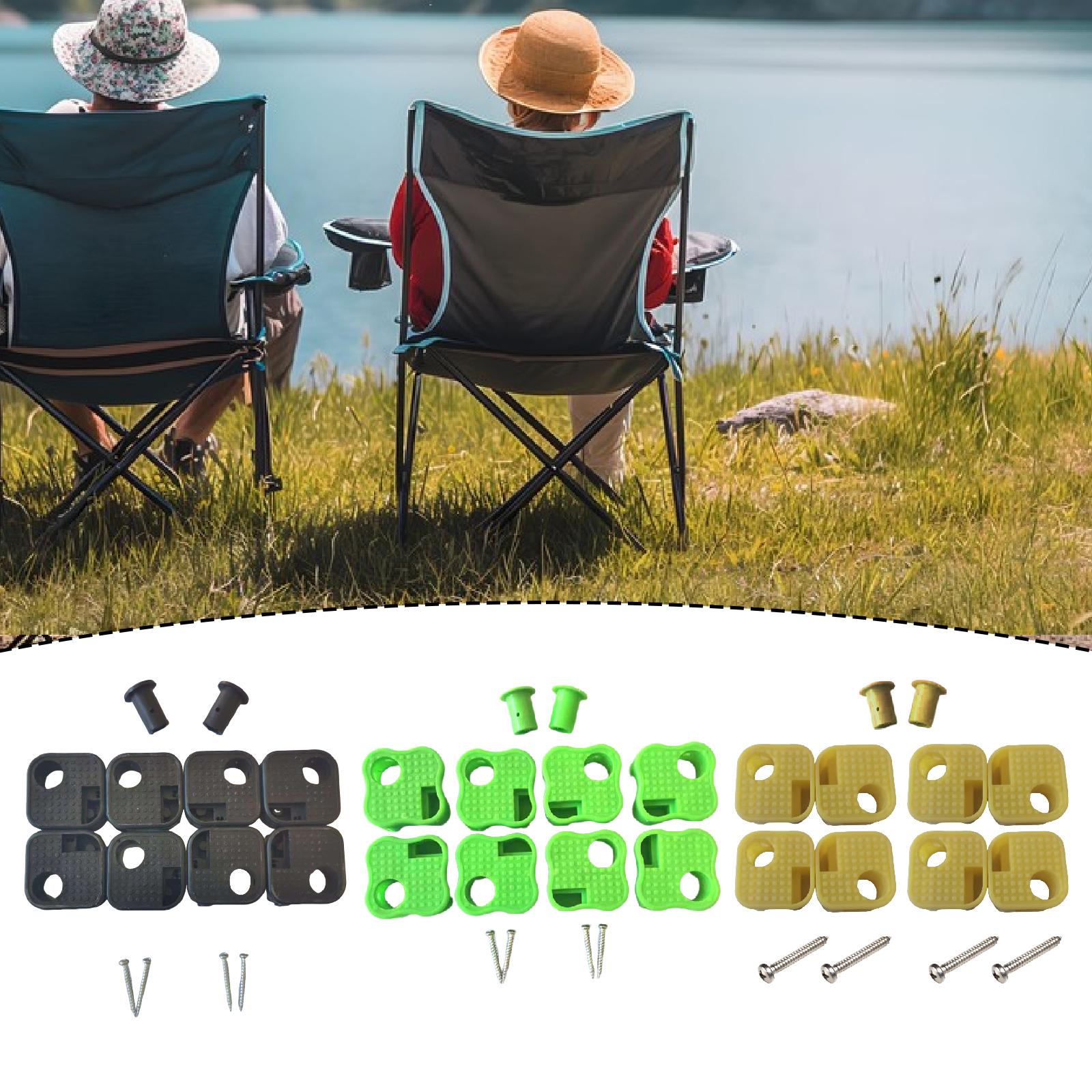 Outdoor Camping Table And Chairs - 8 sztuk wymiennych nóżek do krzeseł