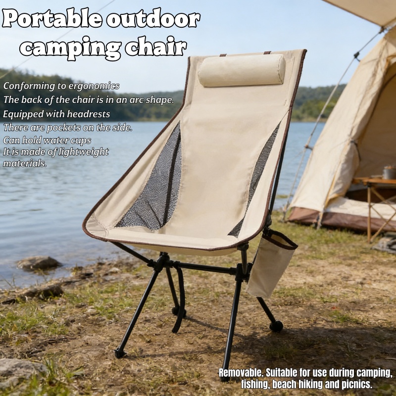 Quality Outdoor Camping Chairs - Nowe Krzesło Kempingowe Plenerowe Ultralekkie Przenośne
