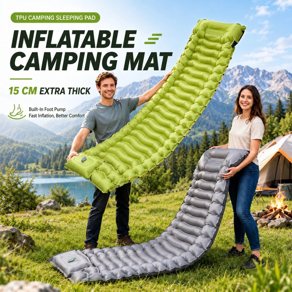 Outdoor Camping Rug - Mata do spania na kemping, dmuchany