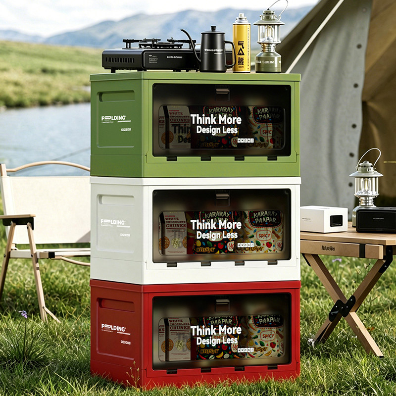 Outdoor Camping Bin - Pojemnik o dużej pojemności, zewnętrzna skrzynia,