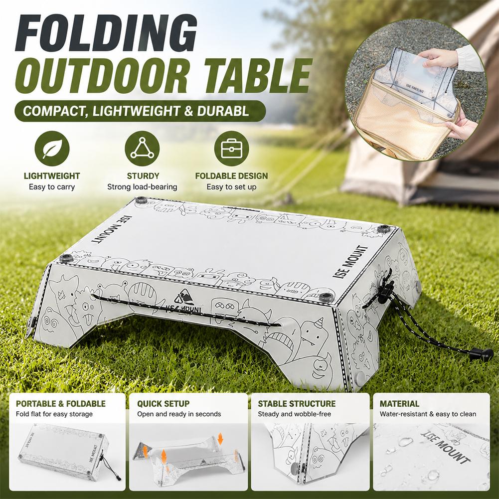 Outdoor Camping Cooking Table - Przenośny, składany stolik kempingowy z PP,