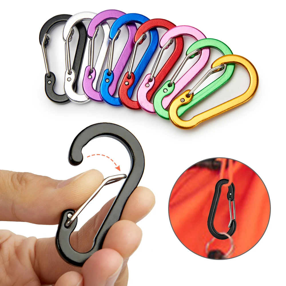 Camp Utensil Set - 12 szt. Zestaw karabińczyków turystyczne małe