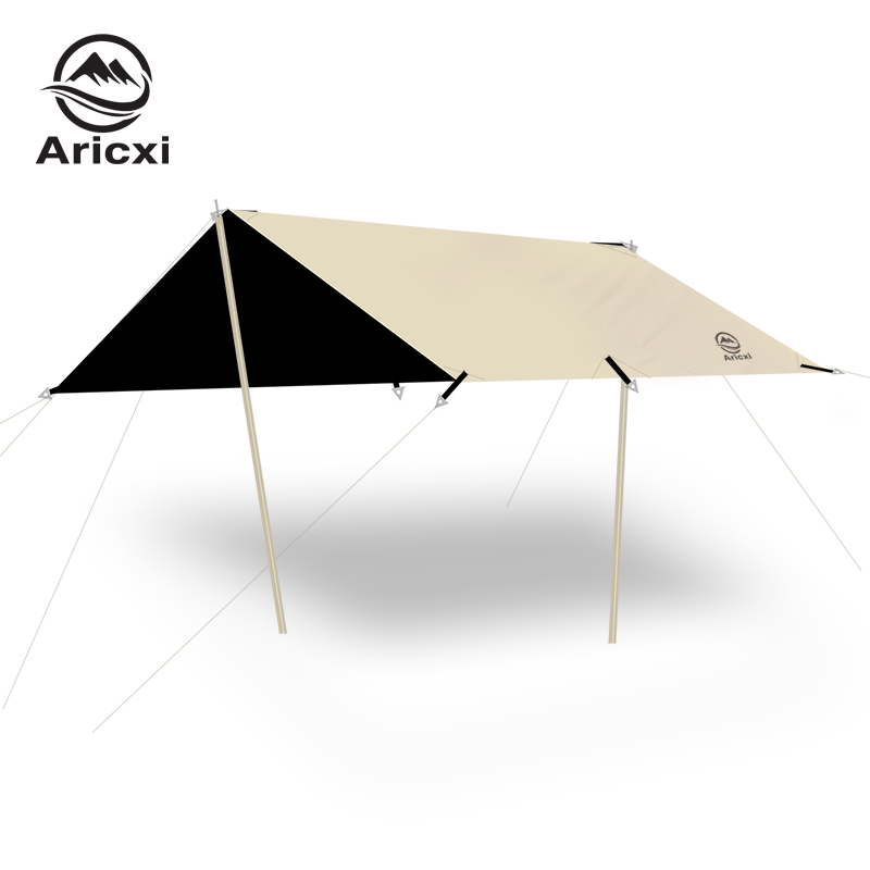 Outdoor Camping Dome - Aricxi czarna powłoka Tarp odkryty Camping