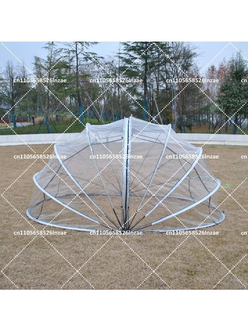 Outdoor Camping Dome - Wytrzymały, przezroczysty namiot kopułowy dla 8