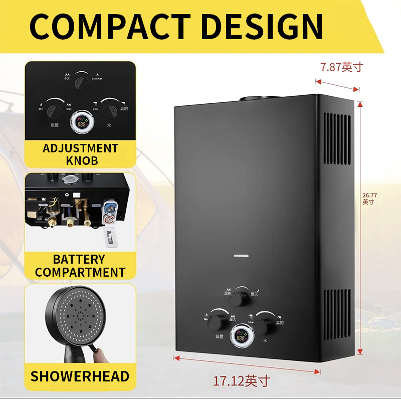Nagrzewnica gazowa o natychmia – Outdoor Camping Water Heater recenzja i cena