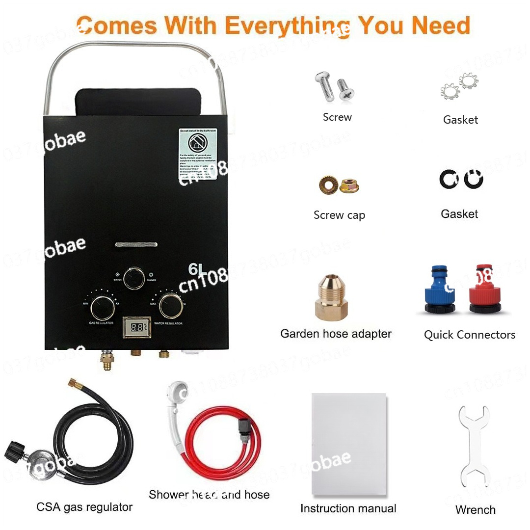 Nowy, przenośny gazowy podgrze – Outdoor Camping Water Heater recenzja i cena