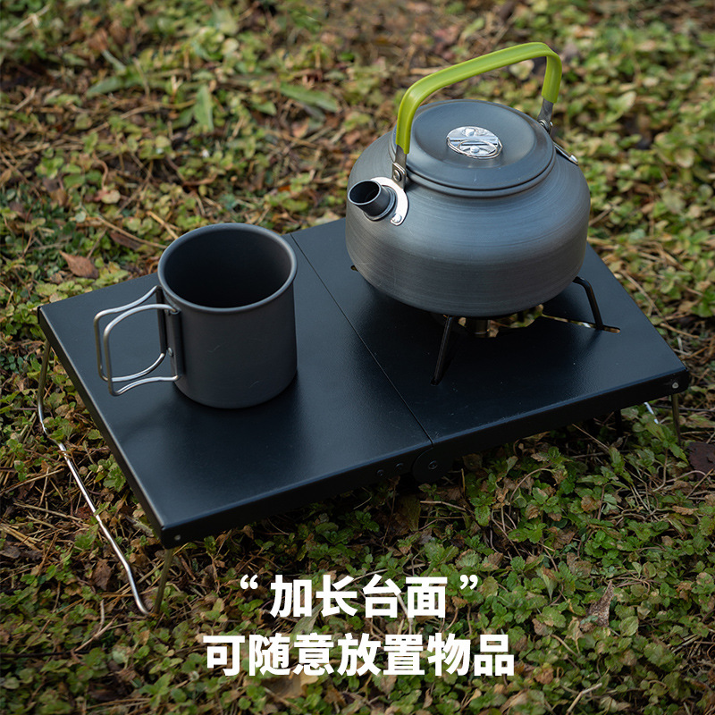 Czarny składany, odporny na ci – Outdoor Camping Cooking Table recenzja i cena