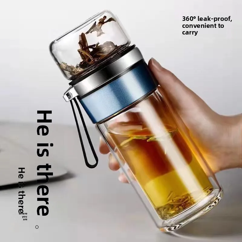 Dwuwarstwowy szklany kubek do  – Portable Water Filter recenzja i cena