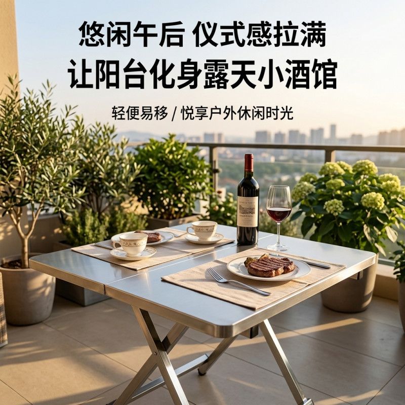 Składany stół kempingowy ze st – Outdoor Camping Cooking Table recenzja i cena
