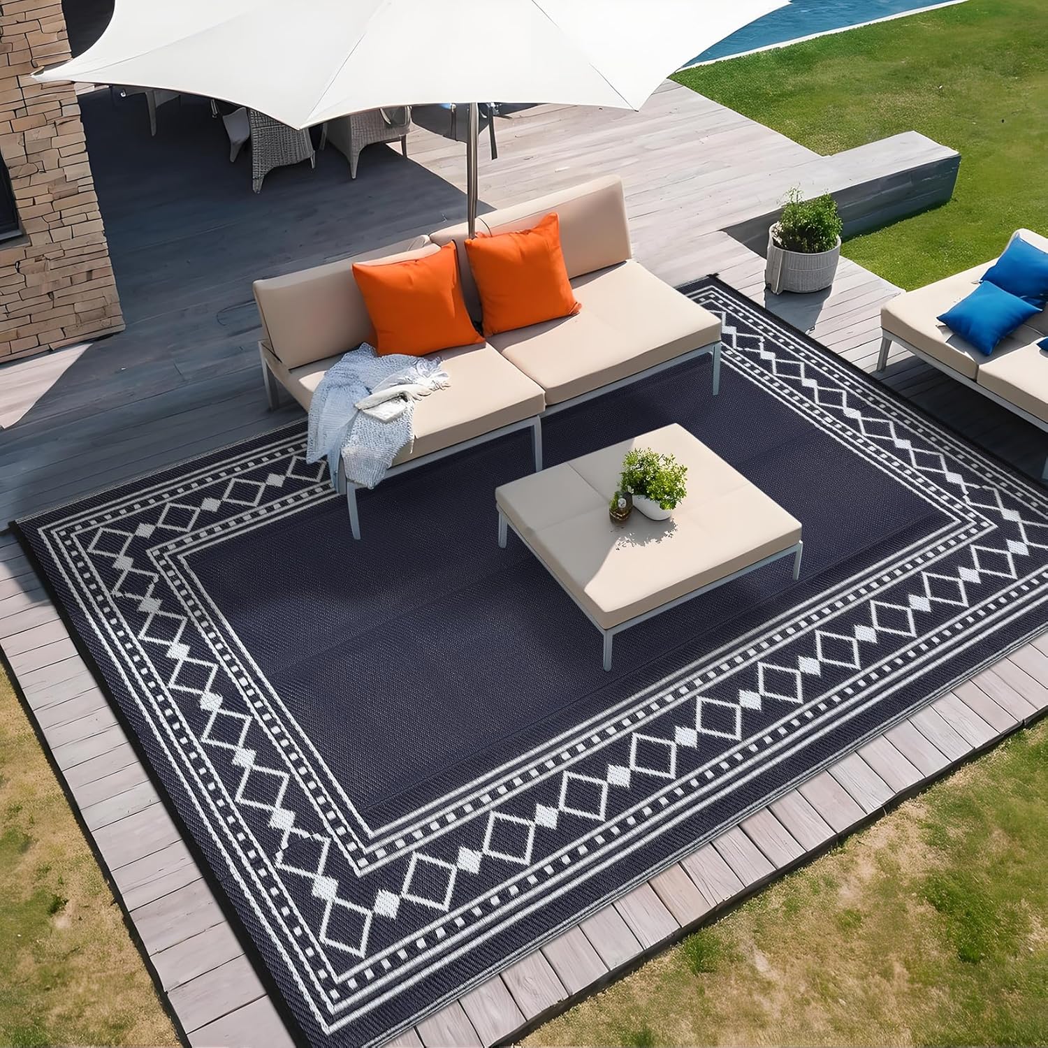 Dywan zewnętrzny 9x18 – Wodood – Outdoor Camping Rugs 9X18 recenzja i cena