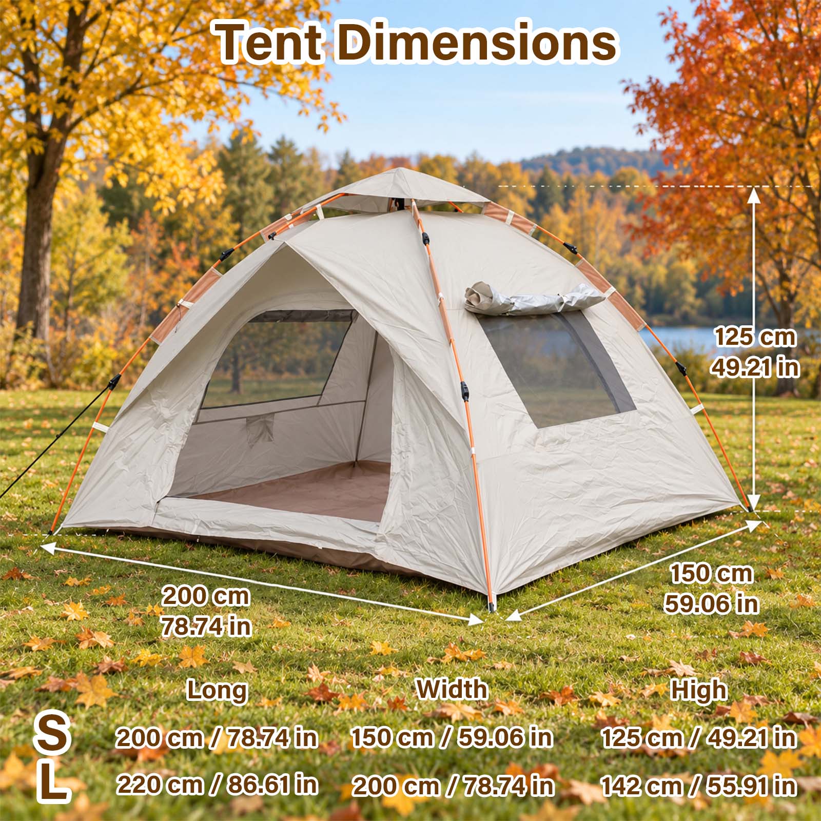 Szary namiot kempingowy typu p – Outdoor Camping Dome recenzja i cena