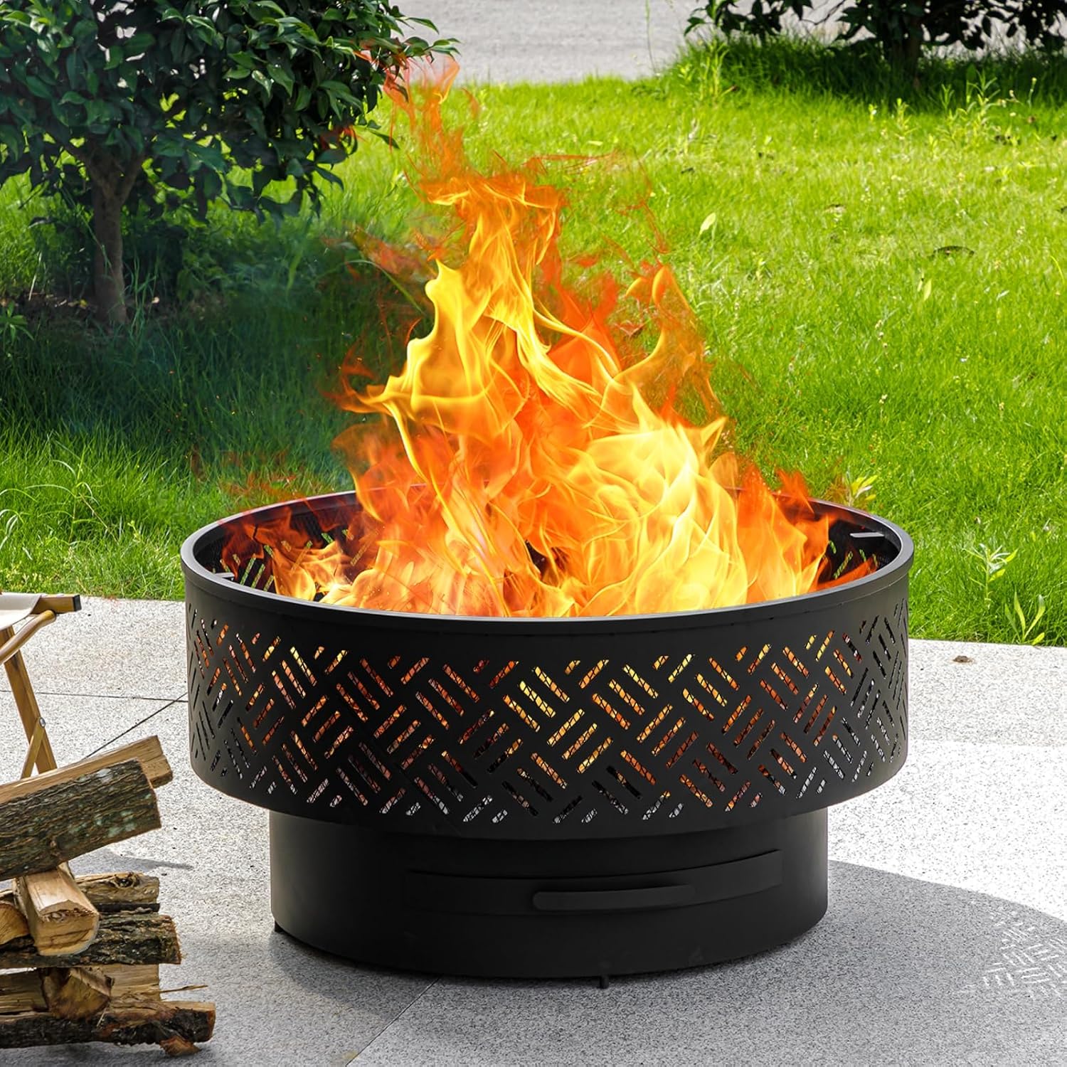 Okrągły metalowy stół do palen – Outdoor Camping Cooking Table recenzja i cena
