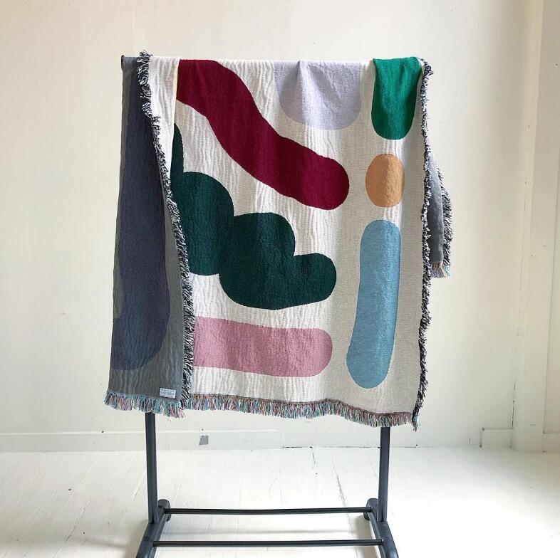 Kolorowe linie bawełna podróż  – Outdoor Camping Rug recenzja i cena