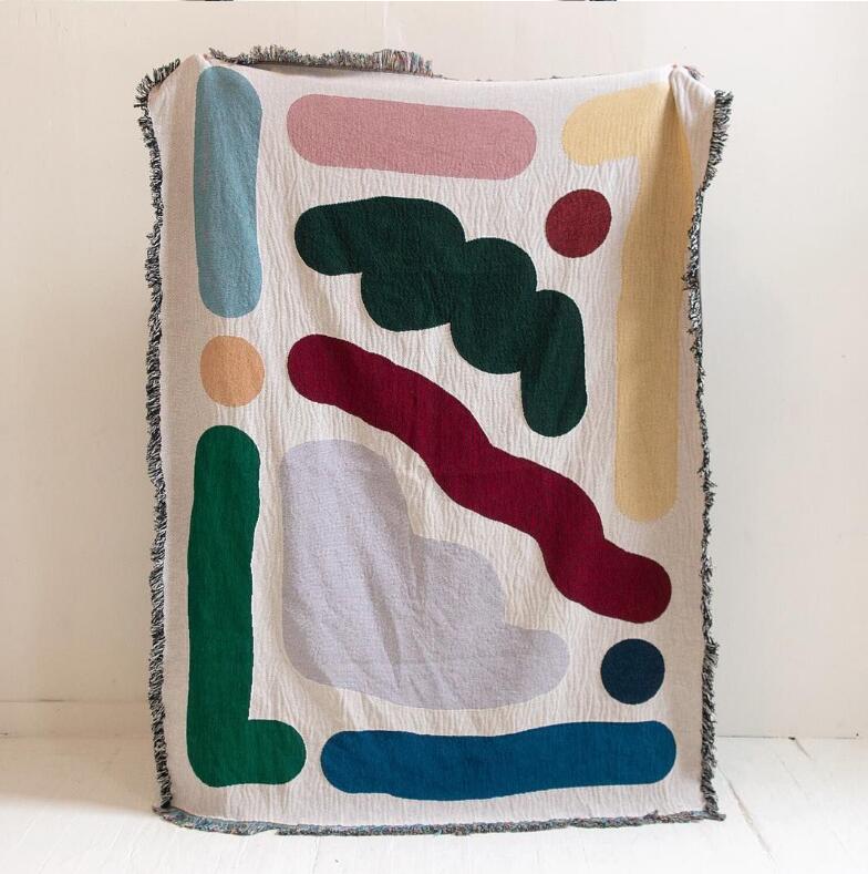 Kolorowe linie bawełna podróż  – Outdoor Camping Rug recenzja i cena