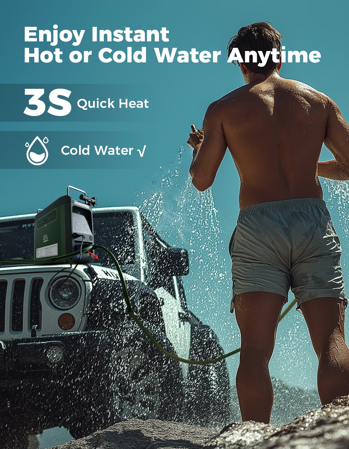 UTV 3s – przenośny podgrzewacz – Outdoor Camping Water Heater recenzja i cena