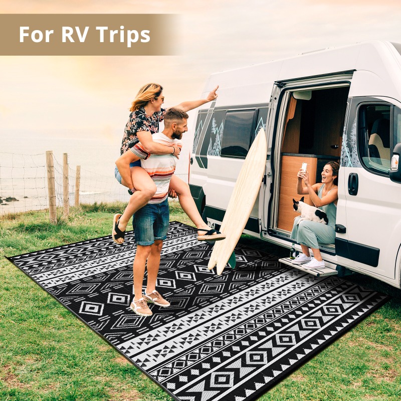 Dwustronne dywany ogrodowe 5x8 – Outdoor Camping Rugs 9X18 recenzja i cena